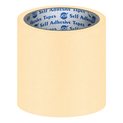 VCR Masking Tape - 20 Meters in Length 144mm / 6" Width - Easy Tear Tape, Best for Carpenter, Labelling, Painting and leaves no residue after a peel.