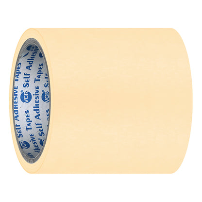 VCR Masking Tape - 20 Meters in Length 144mm / 6" Width - Easy Tear Tape, Best for Carpenter, Labelling, Painting and leaves no residue after a peel.