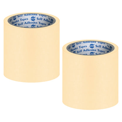 VCR Masking Tape - 20 Meters in Length 144mm / 6" Width - Easy Tear Tape, Best for Carpenter, Labelling, Painting and leaves no residue after a peel.