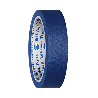 VCR Blue Masking Tape - 20 Meters in Length 18mm / 0.75" Width - Easy Tear Tape, Best for Carpenter, Labelling, Painting and leaves no residue after a peel.