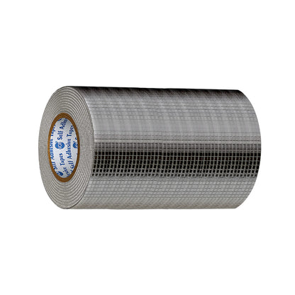 VCR Butyl Tape - 5 Meters in Length 168mm / 07" Width - Butyl Tape for Pipe and Water Leakage, Aluminium Rubberised Tape, Waterproof and Weatherproof Tape