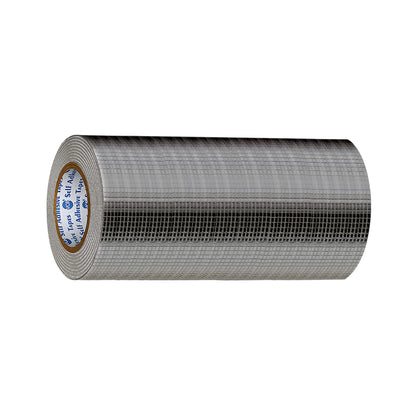 VCR Butyl Tape - 5 Meters in Length 216mm / 09" Width - Butyl Tape for Pipe and Water Leakage, Aluminium Rubberised Tape, Waterproof and Weatherproof Tape