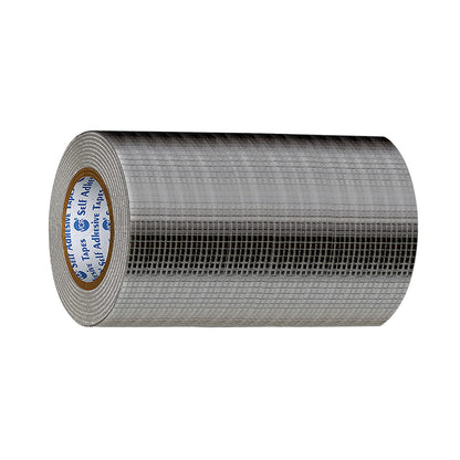 VCR Butyl Tape - 5 Meters in Length 192mm / 08" Width - Butyl Tape for Pipe and Water Leakage, Aluminium Rubberised Tape, Waterproof and Weatherproof Tape