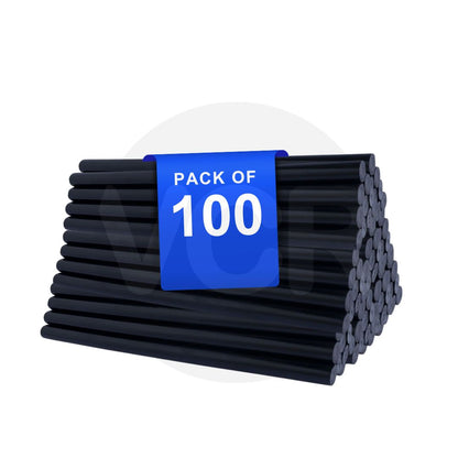 VCR 11mm Glue Sticks for Glue Gun - 11mm x 165mm in Length - Hot Melt Black Glue Stick - Bonding Adhesive Glue Sticks for DIY - Arts Crafts - Schools and Industries
