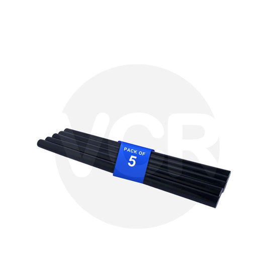 VCR 11mm Glue Sticks for Glue Gun - 11mm x 165mm in Length - Hot Melt Black Glue Stick - Bonding Adhesive Glue Sticks for DIY - Arts Crafts - Schools and Industries