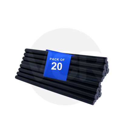 VCR 11mm Glue Sticks for Glue Gun - 11mm x 165mm in Length - Hot Melt Black Glue Stick - Bonding Adhesive Glue Sticks for DIY - Arts Crafts - Schools and Industries