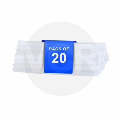 VCR 11mm Glue Sticks for Glue Gun - 11mm x 165mm in Length - Hot Melt Transparent Glue Stick - Bonding Adhesive Glue Sticks for DIY - Arts Crafts - Schools and Industries