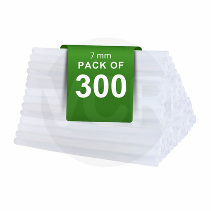 VCR 07mm Glue Sticks for Glue Gun - 07mm x 165mm in Length - Hot Melt Transparent Glue Stick - Bonding Adhesive Glue Sticks for DIY - Arts Crafts - Schools and Industries