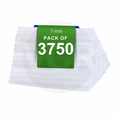 VCR 07mm Glue Sticks for Glue Gun - 07mm x 165mm in Length - Hot Melt Transparent Glue Stick - Bonding Adhesive Glue Sticks for DIY - Arts Crafts - Schools and Industries
