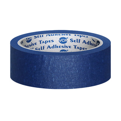 VCR Blue Masking Tape - 20 Meters in Length 24mm / 1" Width - Easy Tear Tape, Best for Carpenter, Labelling, Painting and leaves no residue after a peel.