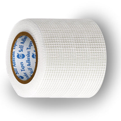 VCR Glass Fiber Tape - 50 Meters in Length - 96mm / 4" Width - Glass Fiber Joint Mesh Tape, Seal Repair Tape For Crack Patch, Wall Repair, Fiber Wall Coating for Plastering.