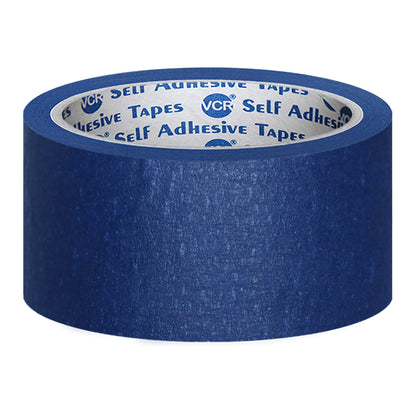 VCR Blue Masking Tape - 20 Meters in Length 36mm / 1.5" Width - Easy Tear Tape, Best for Carpenter, Labelling, Painting and leaves no residue after a peel.