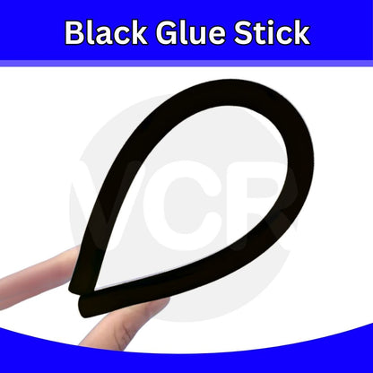 VCR 11mm Glue Sticks for Glue Gun - 11mm x 165mm in Length - Hot Melt Black Glue Stick - Bonding Adhesive Glue Sticks for DIY - Arts Crafts - Schools and Industries