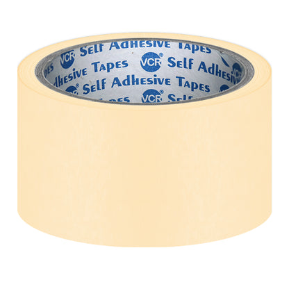 VCR Masking Tape - 20 Meters in Length 48mm / 2" Width - Easy Tear Tape, Best for Carpenter, Labelling, Painting and leaves no residue after a peel.