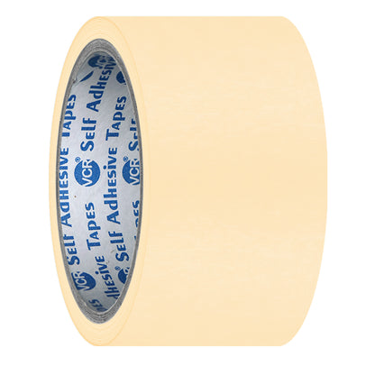 VCR Masking Tape - 20 Meters in Length 48mm / 2" Width - Easy Tear Tape, Best for Carpenter, Labelling, Painting and leaves no residue after a peel.