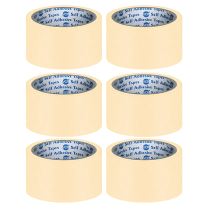 VCR Masking Tape - 20 Meters in Length 48mm / 2" Width - Easy Tear Tape, Best for Carpenter, Labelling, Painting and leaves no residue after a peel.