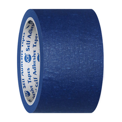 VCR Blue Masking Tape - 20 Meters in Length 48mm / 2" Width - Easy Tear Tape, Best for Carpenter, Labelling, Painting and leaves no residue after a peel.