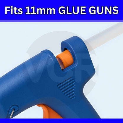 VCR 11mm Glue Sticks for Glue Gun - 11mm x 165mm in Length - Hot Melt Black Glue Stick - Bonding Adhesive Glue Sticks for DIY - Arts Crafts - Schools and Industries
