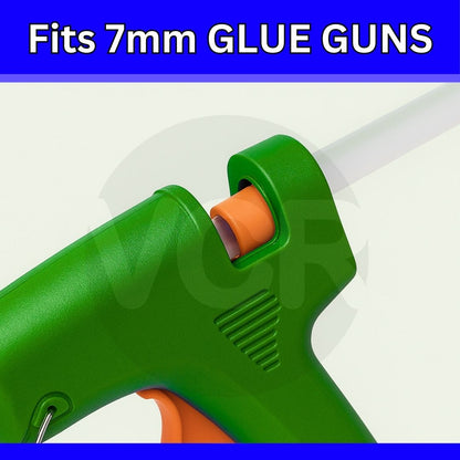 VCR 07mm Glue Sticks for Glue Gun - 07mm x 165mm in Length - Hot Melt Transparent Glue Stick - Bonding Adhesive Glue Sticks for DIY - Arts Crafts - Schools and Industries