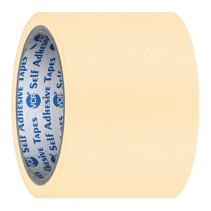 VCR Masking Tape - 20 Meters in Length 72mm / 3" Width - Easy Tear Tape, Best for Carpenter, Labelling, Painting and leaves no residue after a peel.