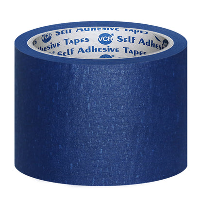VCR Blue Masking Tape - 20 Meters in Length 72mm / 3" Width - Easy Tear Tape, Best for Carpenter, Labelling, Painting and leaves no residue after a peel.