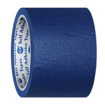 VCR Blue Masking Tape - 20 Meters in Length 72mm / 3" Width - Easy Tear Tape, Best for Carpenter, Labelling, Painting and leaves no residue after a peel.