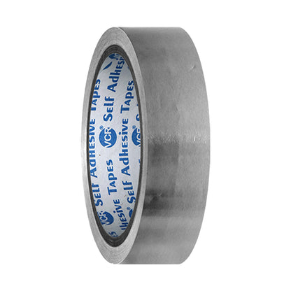 VCR Aluminium Foil Tape - Silver Tape - 18 Meters in Length 24mm / 1" Width - Foil Tape for Air Duct Joining, Used for AC Ducting, Pipe Work, High Temprature Ducting Tape