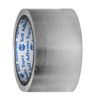 VCR Aluminium Foil Tape - Silver Tape - 18 Meters in Length 48mm / 2" Width Foil Tape for Air Duct Joining, Used for AC Ducting, Pipe Work, High Temprature Ducting Tape