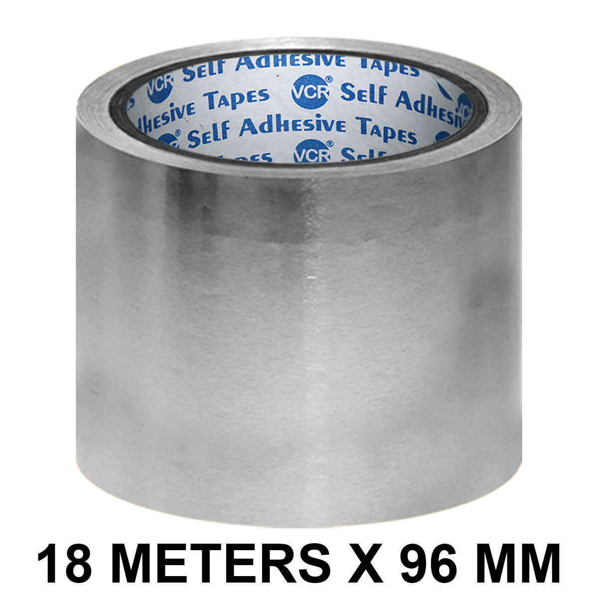 Aluminum foil tape for pipes, ducts and metal surfaces 18 m x 96 mm