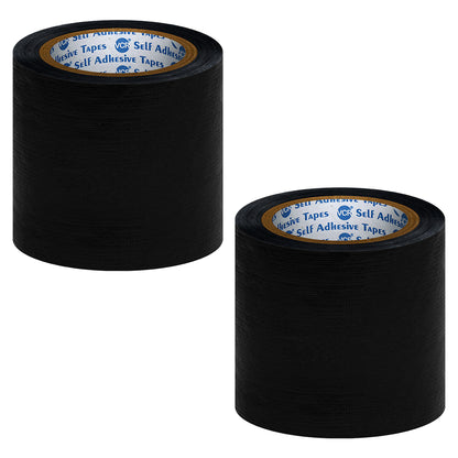 VCR Black Duct Tape - 45 Meters in Length 120mm / 5" Width - Strong Book Binding Tape - Waterproof Heavy Duty Duct Tape