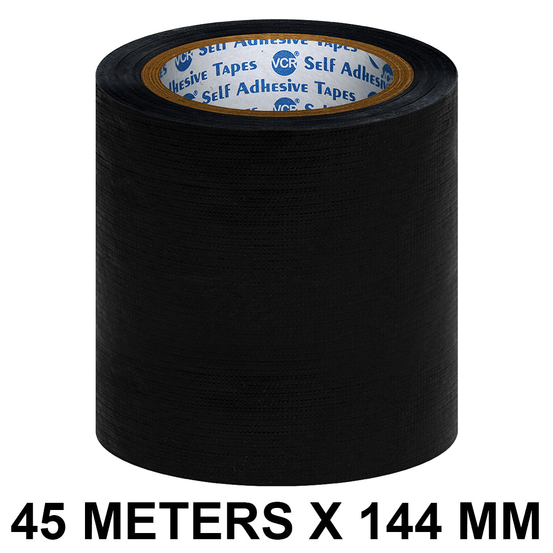 VCR Black Duct Tape 45 Meters x 144 mm