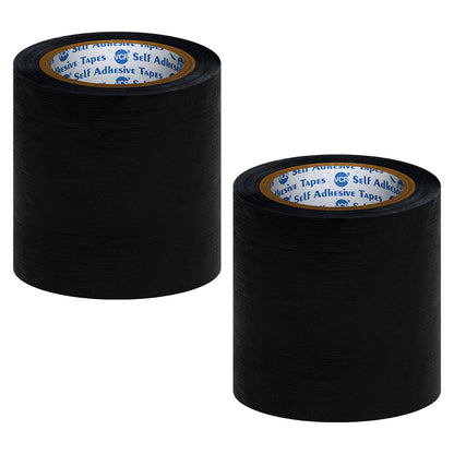 VCR Black Duct Tape - 45 Meters in Length 144mm / 6" Width - Strong Book Binding Tape - Waterproof Heavy Duty Duct Tape