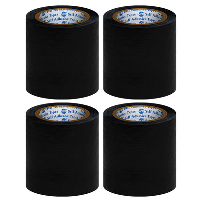 VCR Black Tape - 18 Meters in Length 144mm / 6" Width - Strong Book Binding Tape - Waterproof Heavy Duty Duct Tape