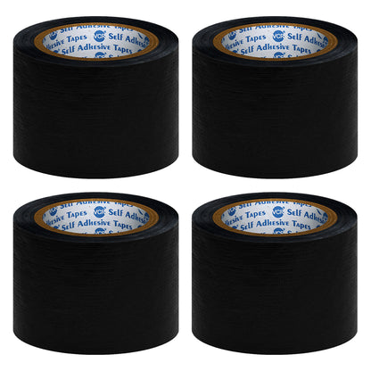 VCR Black Duct Tape - 45 Meters in Length 72mm / 3" Width - Strong Book Binding Tape - Waterproof Heavy Duty Duct Tape