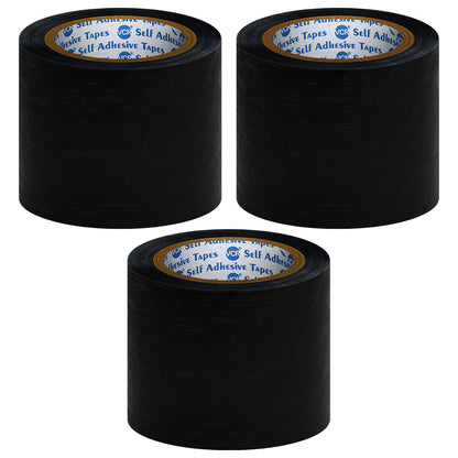VCR Black Duct Tape - 18 Meters in Length 96mm / 4" Width - Strong Book Binding Tape - Waterproof Heavy Duty Duct Tape