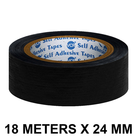 VCR Black Duct Tape 18 Meters x 24 mm