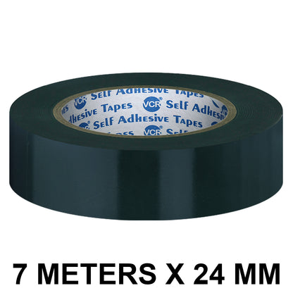 VCR Double Side Black Foam Tape - 7 Meters in Length - 24mm / 01" Width- Multipurpose usage, Best for Mounting, Strong Adhesion for Walls, Crafts work and fixing Furnitures