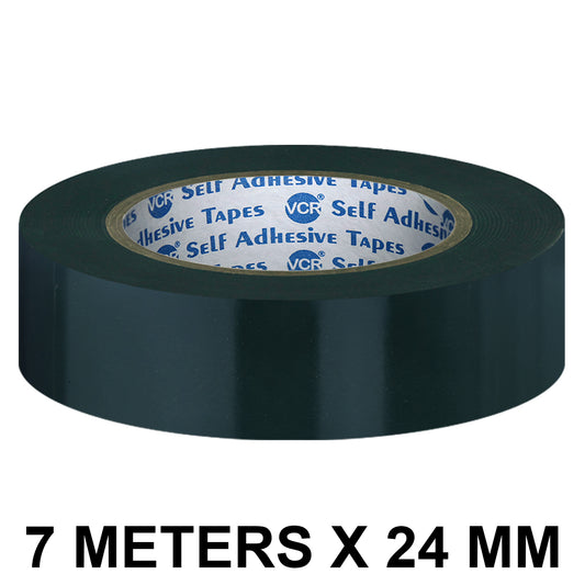 VCR Double Side Black Foam Tape - 7 Meters in Length - 24mm / 01" Width- Multipurpose usage, Best for Mounting, Strong Adhesion for Walls, Crafts work and fixing Furnitures