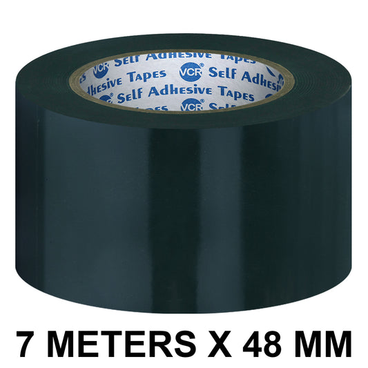 VCR Double Side Black Foam Tape - 7 Meters in Length - 48mm / 02" Width - Multipurpose usage, Best for Mounting, Strong Adhesion for Walls, Crafts work and fixing Furnitures