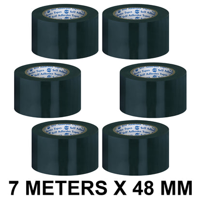 VCR Double Side Black Foam Tape - 7 Meters in Length - 48mm / 02" Width - Multipurpose usage, Best for Mounting, Strong Adhesion for Walls, Crafts work and fixing Furnitures