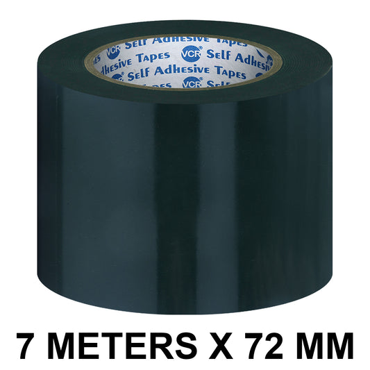 VCR Double Side Black Foam Tape - 7 Meters in Length - 72mm / 03" Width - Multipurpose usage, Best for Mounting, Strong Adhesion for Walls, Crafts work and fixing Furnitures