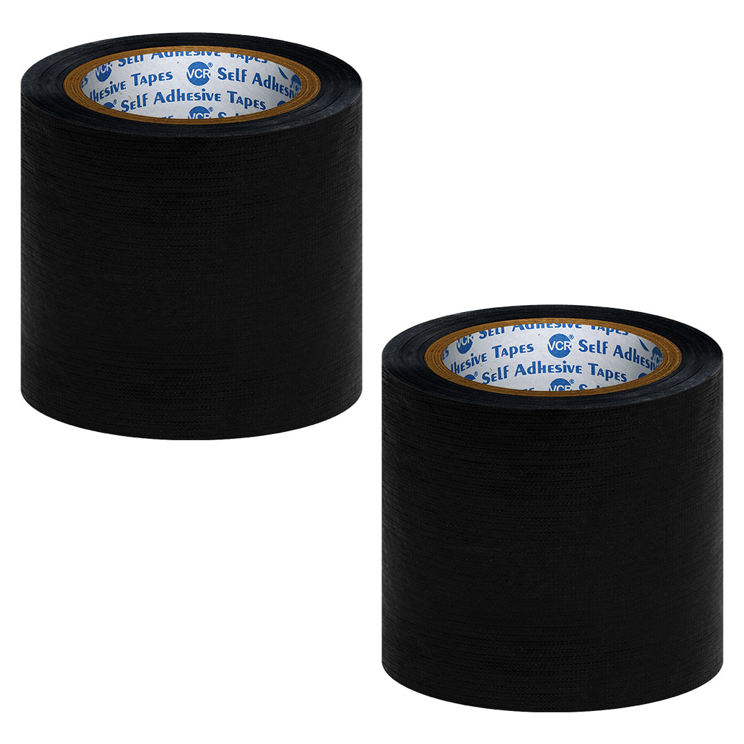 VCR Black Adhesive Duct Tape for Repair and Bundling