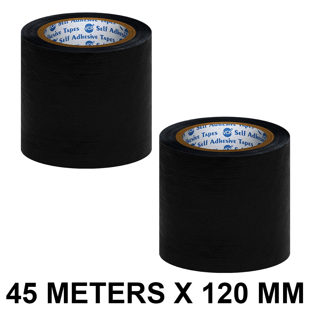 VCR Heavy Duty Black Duct Tape 45m x 120mm