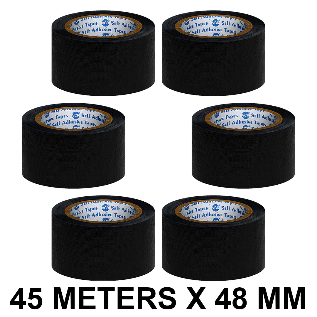 VCR Black Self Adhesive Duct Tape 45m x 48mm