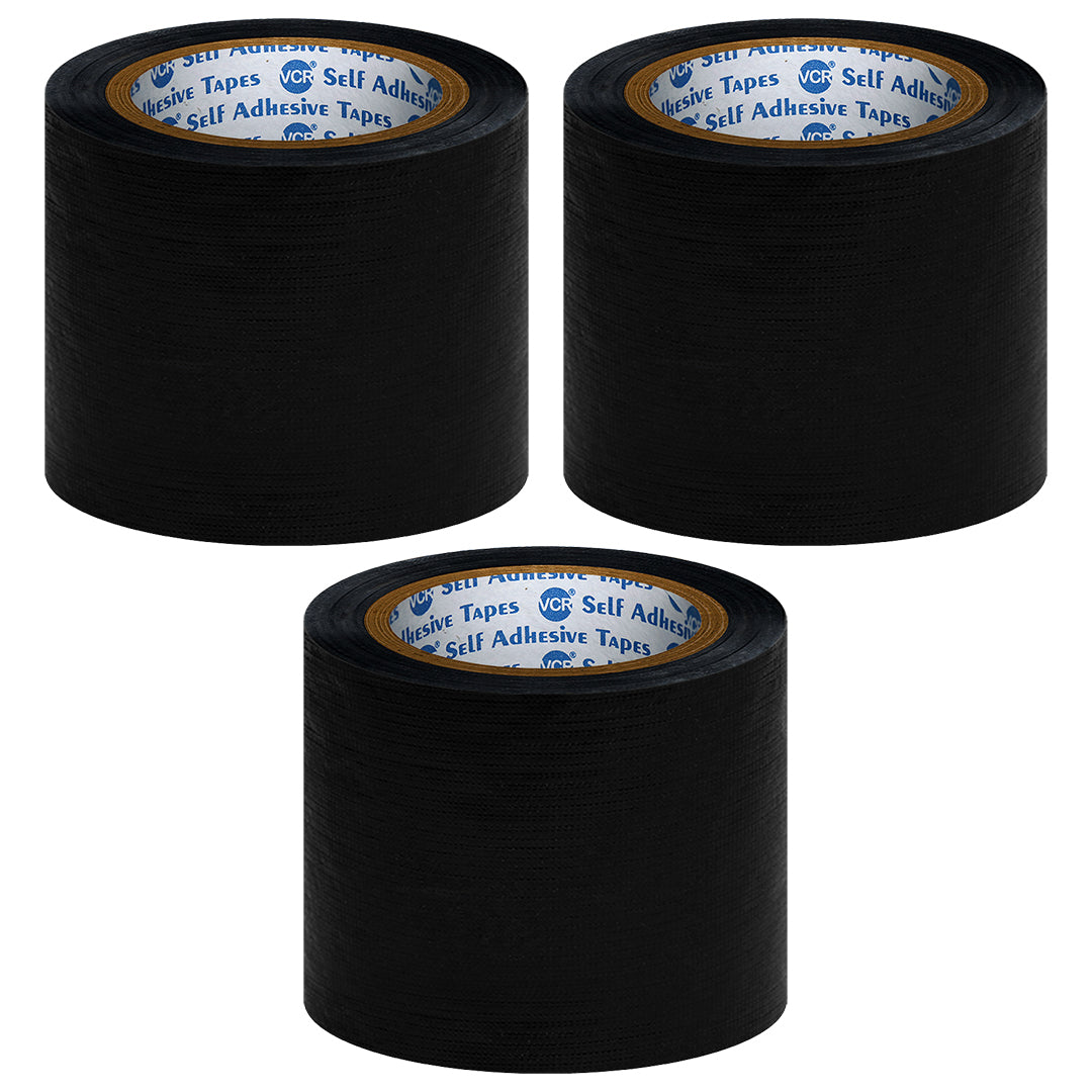 VCR Black Duct Tape 45m x 96mm Adhesive Roll