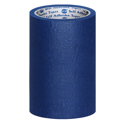 VCR Blue Masking Tape - 20 Meters in Length 192mm / 08" Width - Easy Tear Tape, Best for Carpenter, Labelling, Painting and leaves no residue after a peel.