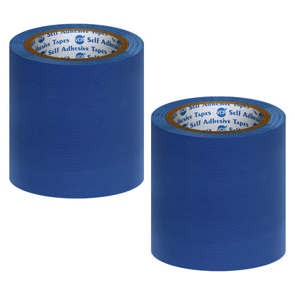 VCR Blue Duct Tape - 18 Meters in Length 144mm / 6" Width - Strong Book Binding Tape - Waterproof Heavy Duty Duct Tape