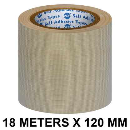 VCR Brown Duct Tape - 18 Meters in Length 120mm / 5" Width - Strong Book Binding Tape - Waterproof Heavy Duty Duct Tape