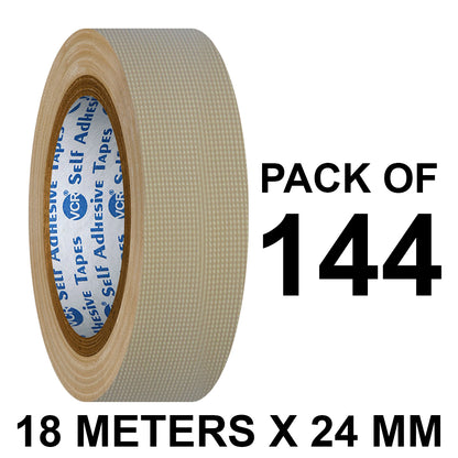 VCR Brown Duct Tape - 18 Meters in Length 24mm / 1" Width - Strong Book Binding Tape - Waterproof Heavy Duty Duct Tape