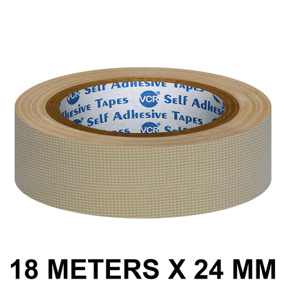 VCR Brown Duct Tape - 18 Meters in Length 24mm / 1" Width - Strong Book Binding Tape - Waterproof Heavy Duty Duct Tape